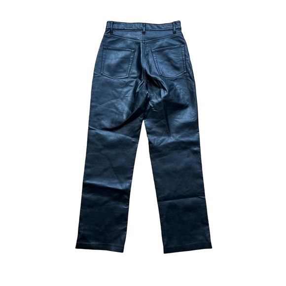 Wilfred Black Vegan Leather Melina Cropped Pant Size 0 - Picture 7 of 13